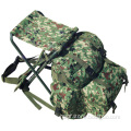 Japanese Canvas Camoflauge Hunting Camping Military Bags/Backpack with Foldable Chair (RS04-17J)